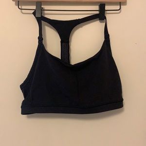 Athleta black sports bra size M